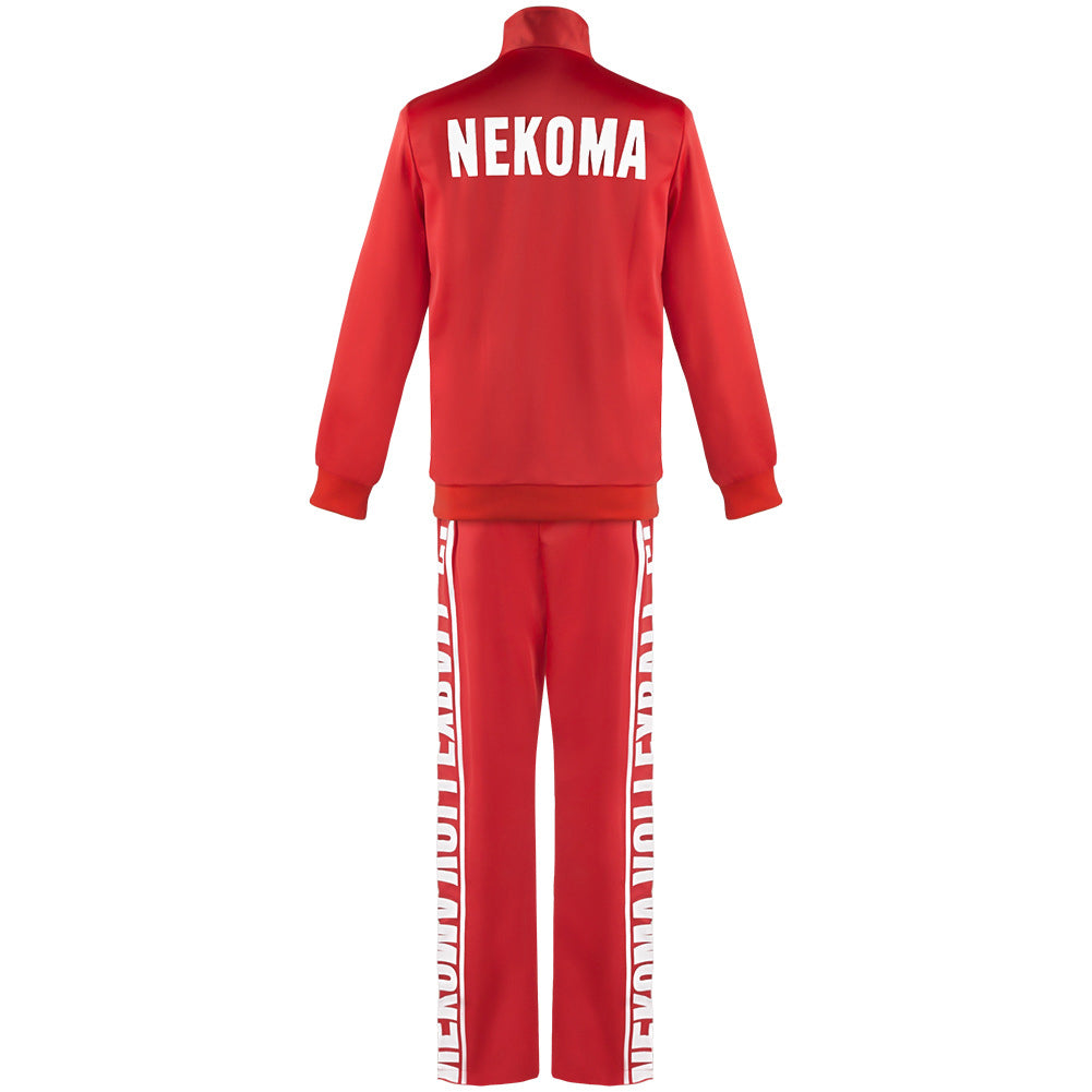 Nekoma High School Kozume Kenma Tenue de Sport Rouge Cosplay Costume