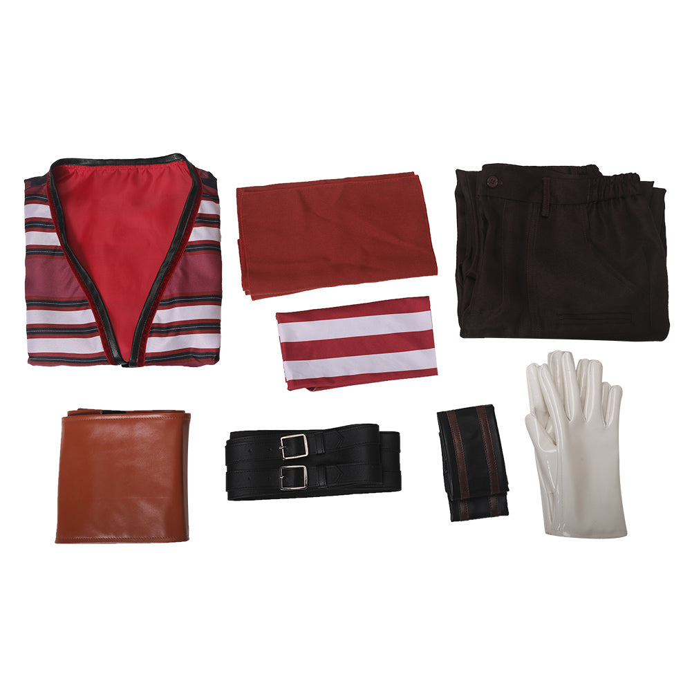 One Piece Buggy Tenue Raye Cosplay Costume