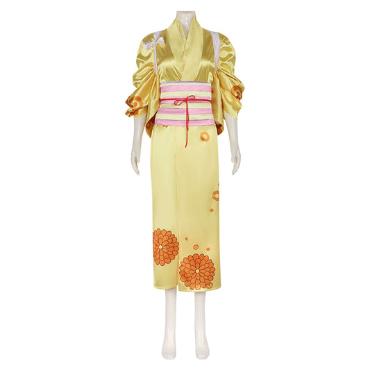 One Piece Kikunojo Kimono Japonais Cosplay Costume