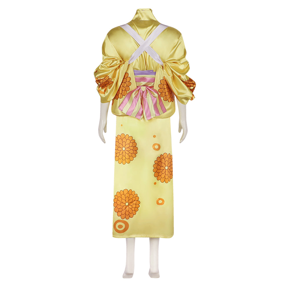 One Piece Kikunojo Kimono Japonais Cosplay Costume