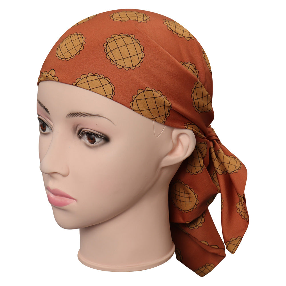One Piece Nami Foulard en Calicot Orange Cosplay Costume