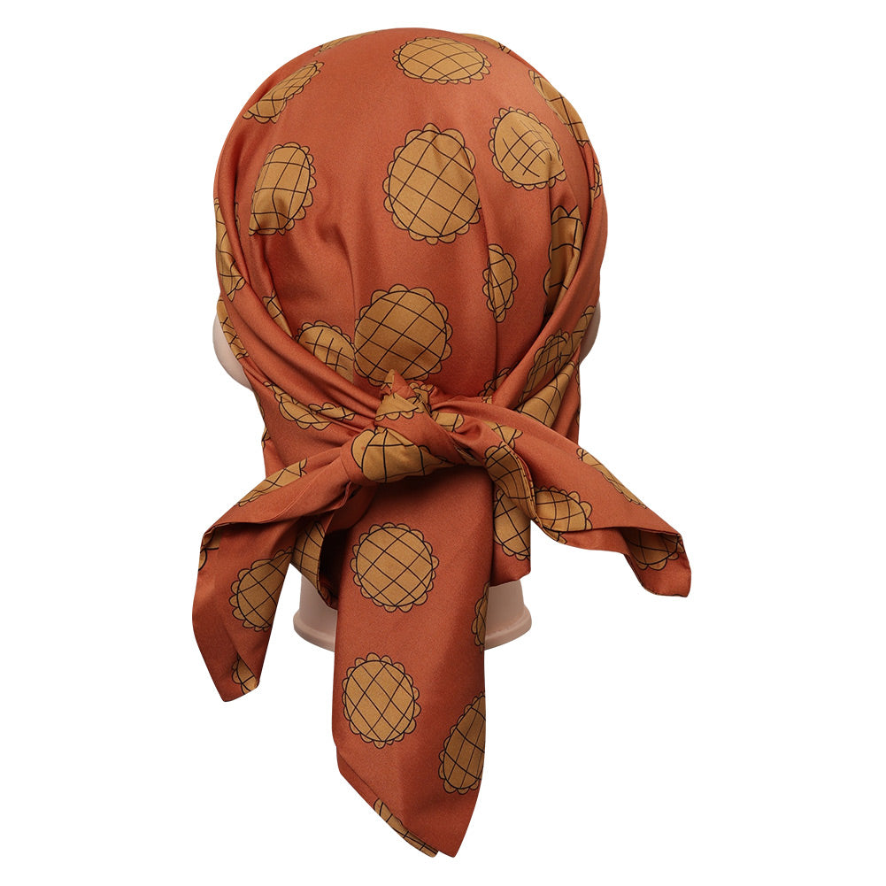 One Piece Nami Foulard en Calicot Orange Cosplay Costume