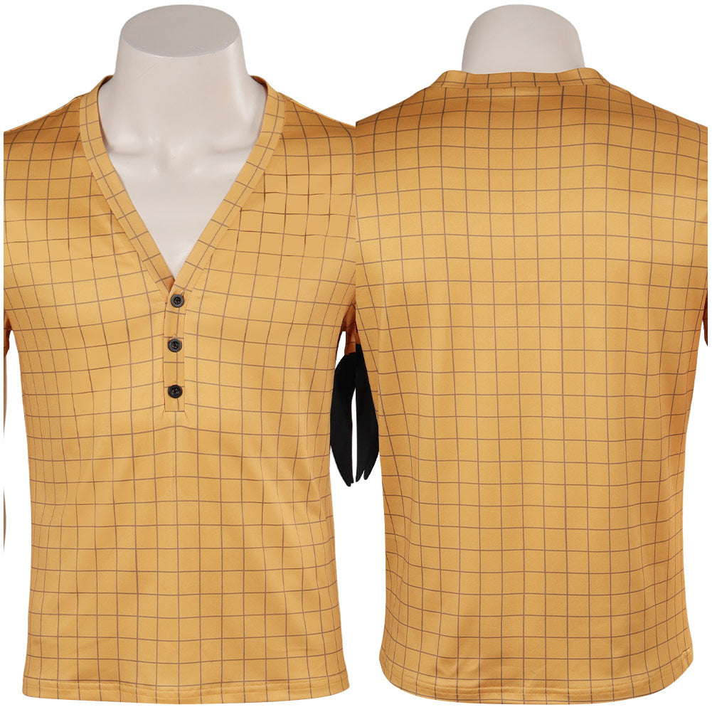 Roronoa Zoro One Piece: Red Jaune Chemise Homme Cosplay Costume