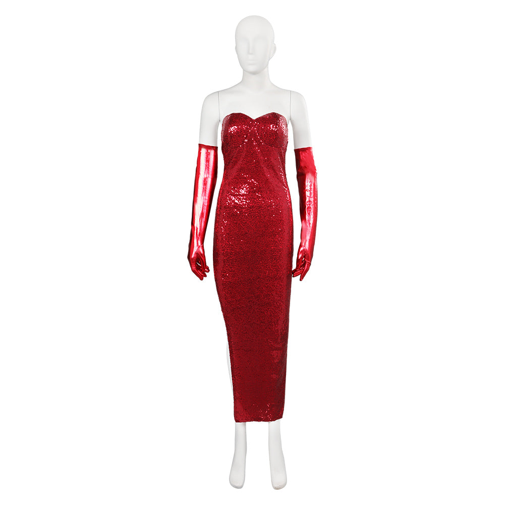 sexy dress Cosplay Costume Outfits Halloween Carnival Suit Jessica Rabbit Who Framed Roger Rabbit