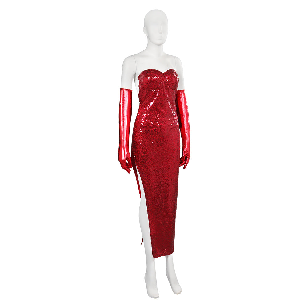 sexy dress Cosplay Costume Outfits Halloween Carnival Suit Jessica Rabbit Who Framed Roger Rabbit