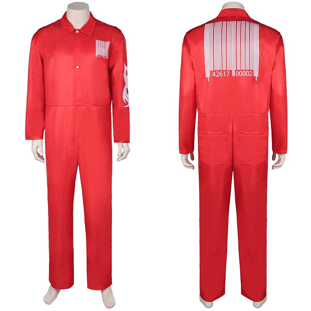 Slipknot Joey Jordison Uniforme Rouge Cosplay Costume