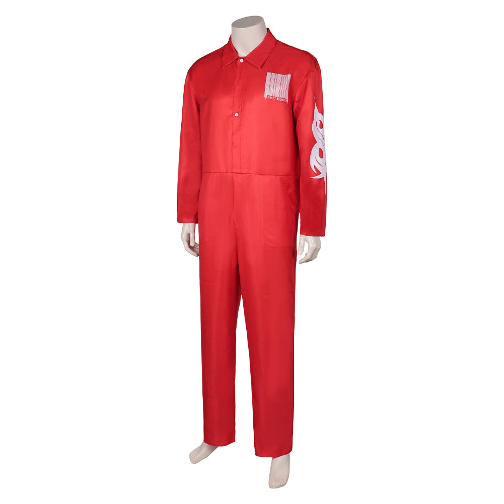 Slipknot Joey Jordison Uniforme Rouge Cosplay Costume