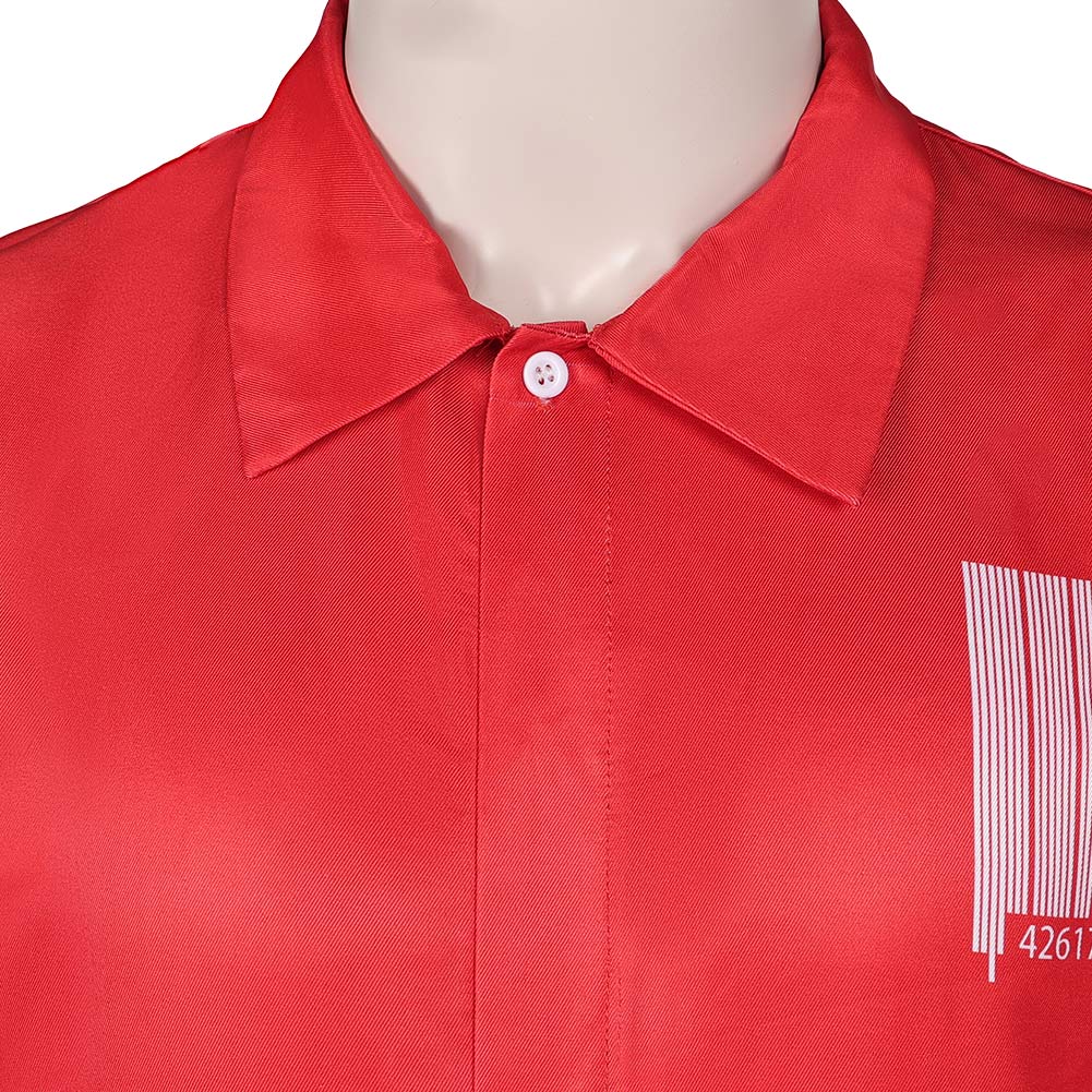 Slipknot Joey Jordison Uniforme Rouge Cosplay Costume