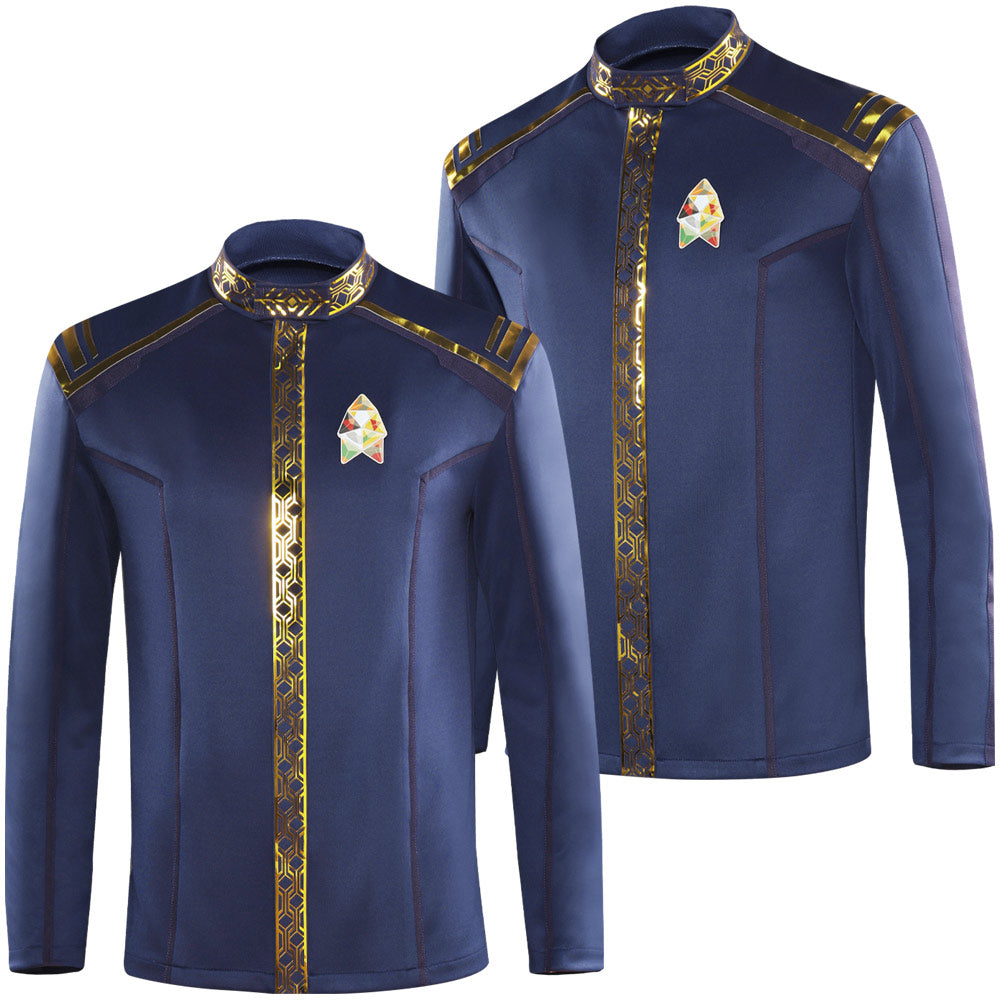 Star Trek: Strange New Worlds Officier Scientifique de Spock Manteau Bleu Cosplay Costume