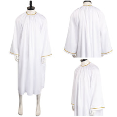 TV Adulte Good Omens Aziraphale Blanc Tenue Cosplay Costume