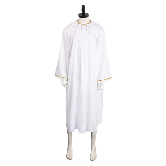 TV Adulte Good Omens Aziraphale Blanc Tenue Cosplay Costume