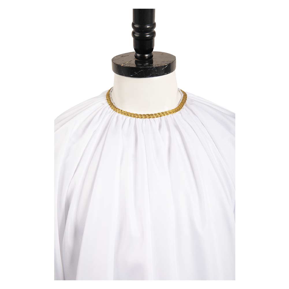 TV Adulte Good Omens Aziraphale Blanc Tenue Cosplay Costume