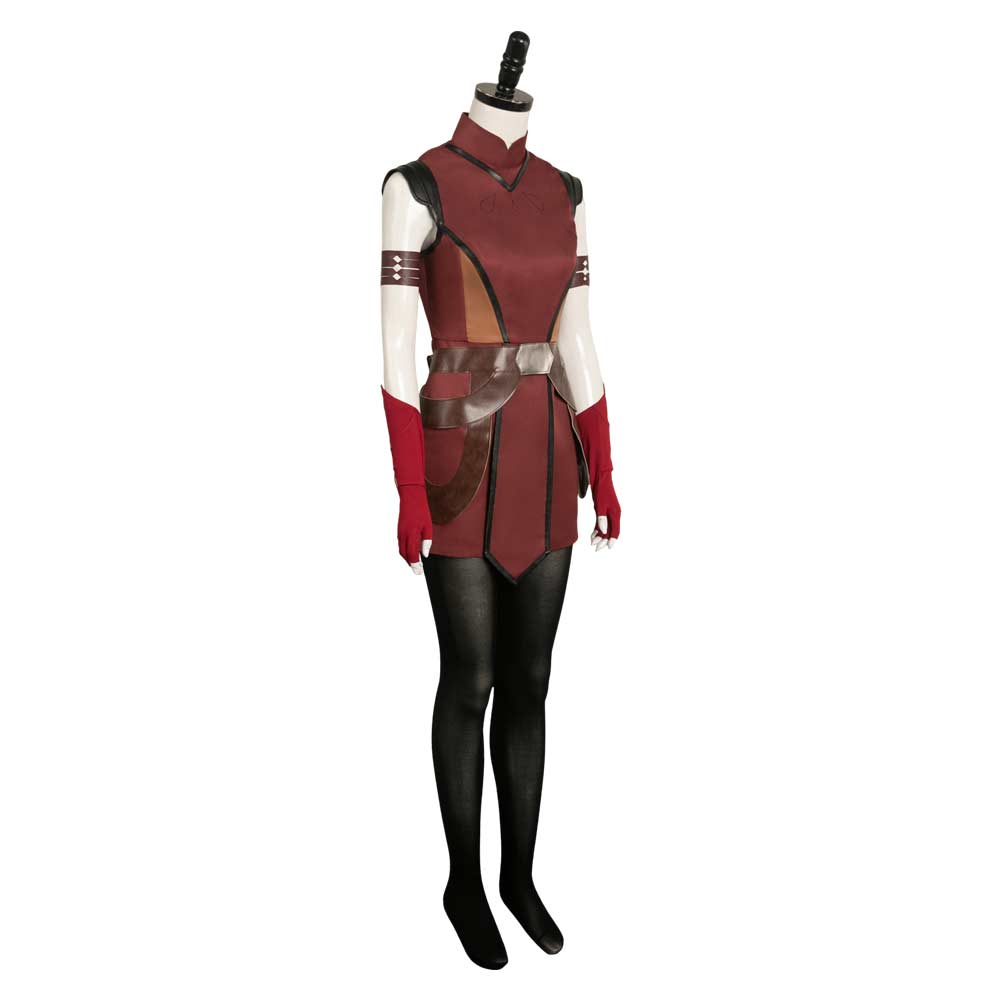TV Ahsoka Tano Star Wars Rouge Tenue Cosplay Costume