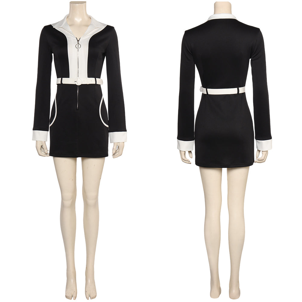 TV Doctor Who Ruby Sunday Robe Courte Noire Cosplay Costume