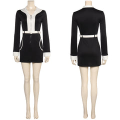 TV Doctor Who Ruby Sunday Robe Courte Noire Cosplay Costume