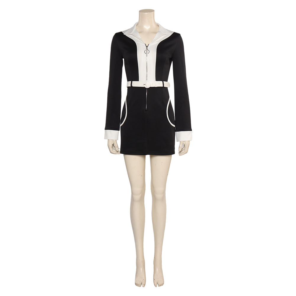 TV Doctor Who Ruby Sunday Robe Courte Noire Cosplay Costume