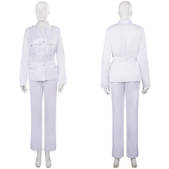 TV Good Omens Muriel Angel Tenue Blanc Cosplay Costume