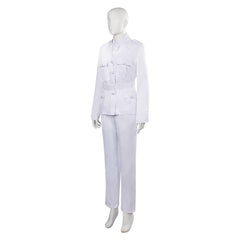 TV Good Omens Muriel Angel Tenue Blanc Cosplay Costume