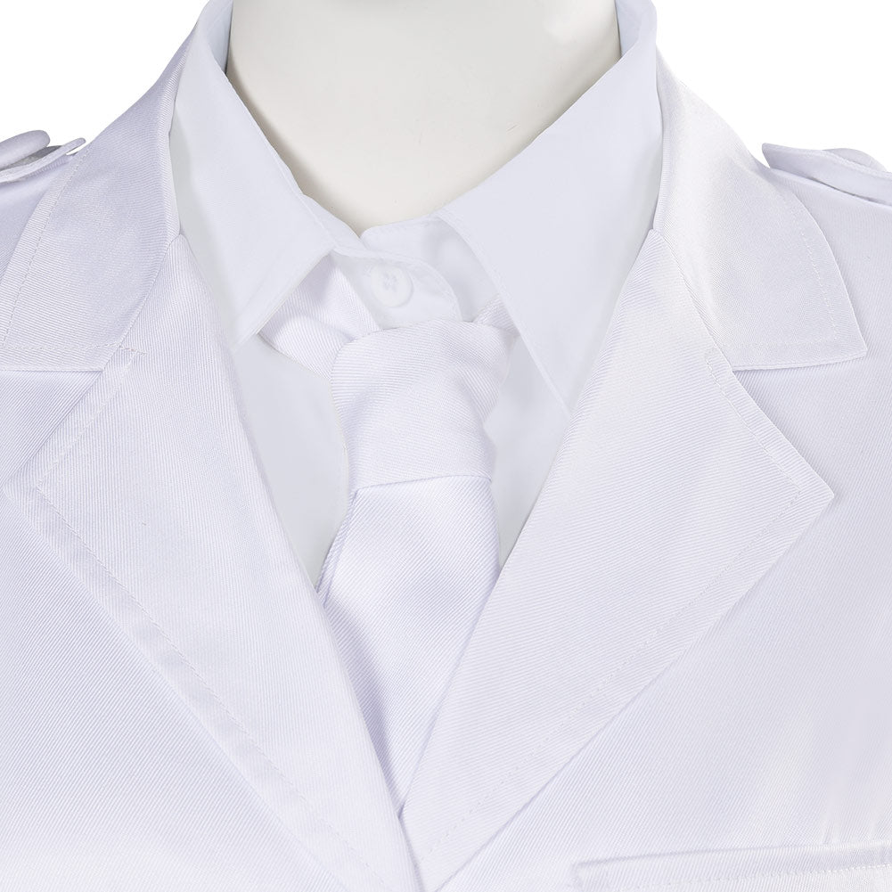 TV Good Omens Muriel Angel Tenue Blanc Cosplay Costume