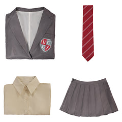 TV Heartstopper Elle Argent Uniforme Scolaire Cosplay Costume