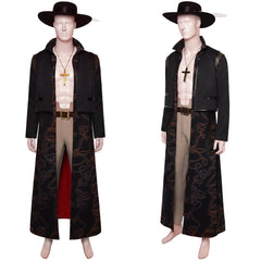 TV One Piece Dracule Mihawk Homme Tenue Cosplay Costume