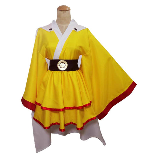 Wanpanman Saitama Femme Lolita Robe Cosplay Costume