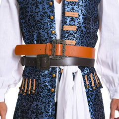 Pirates des Caraibes 4 Jack Sparrow Cosplay Costume （Gilets uniquement）