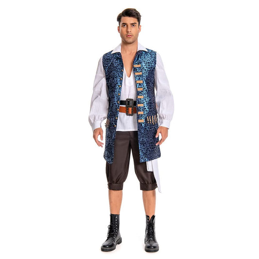 Pirates des Caraibes 4 Jack Sparrow Cosplay Costume （Gilets uniquement）