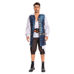 Pirates des Caraibes 4 Jack Sparrow Cosplay Costume （Gilets uniquement）