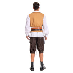Pirates des Caraibes 4 Jack Sparrow Cosplay Costume （Gilets uniquement）