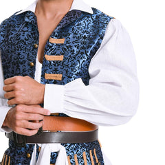 Pirates des Caraibes 4 Jack Sparrow Cosplay Costume （Gilets uniquement）