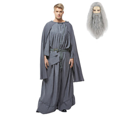 The Lord of the Rings LOTR Gandalf Tenue Grise Cosplay Costume Halloween Carnaval