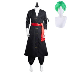 One Piece Wano Arc Roronoa Zoro Tenue Noire Cosplay Costume