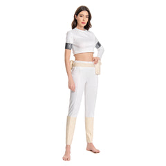 Padmé Amidala Padme Tenue Blanche Cosplay Costume