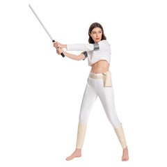 Padmé Amidala Padme Tenue Blanche Cosplay Costume