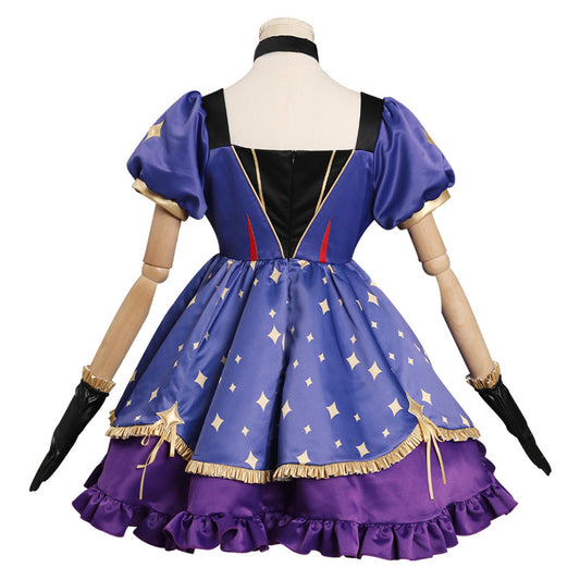 Genshin Impact Mona Sorcière Halloween Design Original Cosplay Costume -Cossky