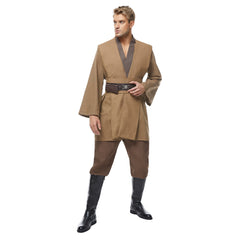 Obi-Wan Kenobi Jedi Cosplay Costume Version Brune