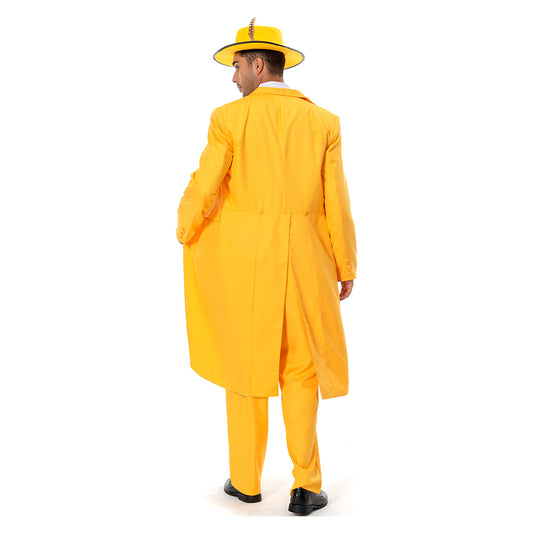 The Mask Jim Carrey Tenue Jaune Halloween Carnaval Cosplay Costume