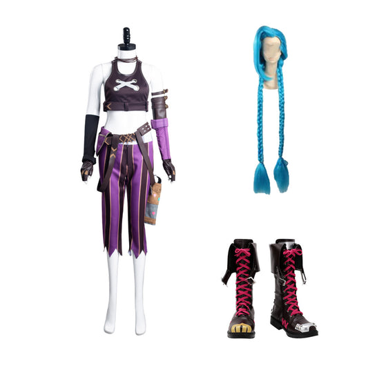 League of Legends Arcane LoL Jinx Cosplay Costume