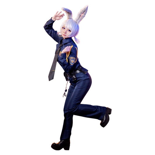 Zootopie Lapin Judy Uniforme de Police Cosplay Costume