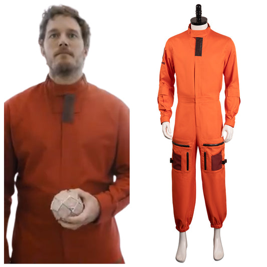 Guardians of the Galaxy Vol. 3 Star-Lord Orange Combinaison Cosplay Costume Carnaval