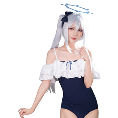 Blue Archive Tsukiyuki Miyako Mailot De Bain Cosplay Costume Carnaval