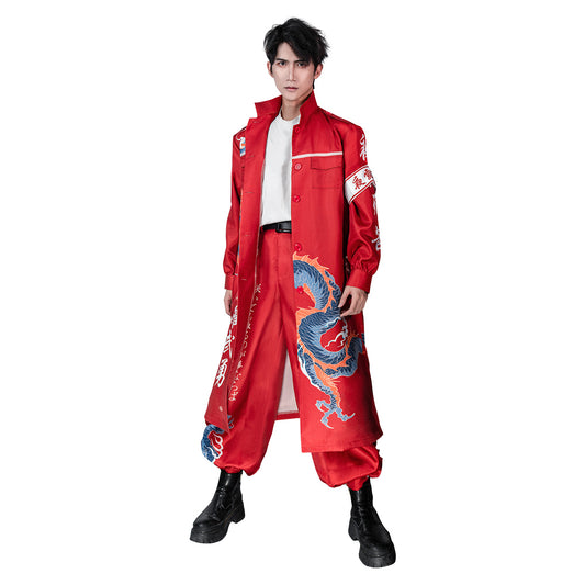 Adulte Bosozoku Kimono Rouge Japanese Uniforme Cosplay Costume