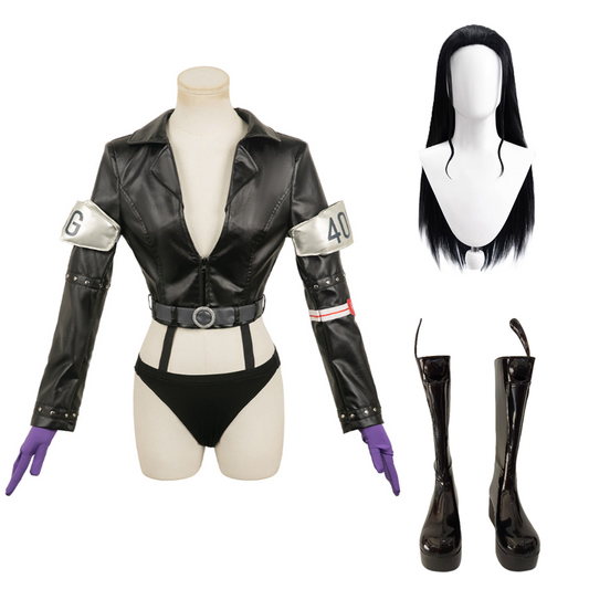 One Piece Egghead Arc Robin Tenue Sexy Noire Cosplay Costume