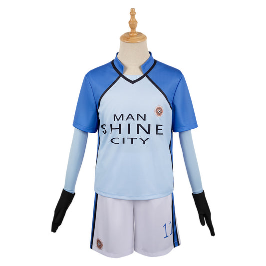 Blue Lock Nagi Seishiro/Mikage Reo/Chigiri Hyoma Manshine City Uniforme Cosplay Costume