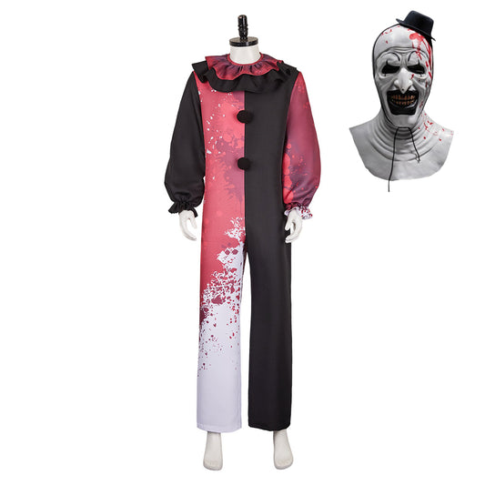 Terrifier 3 Clown Combinaison Tachée de Sang Cosplay Costume