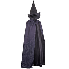 Wicked(2024) Elphaba Cape Imprimée Noir Cosplay Costume