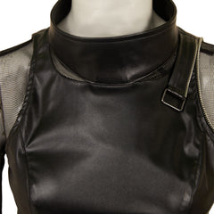 Rumi Mira Zoey Tenue Noire en Cuir Cosplay Costume