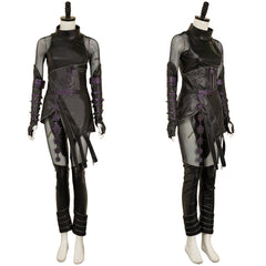 Rumi Mira Zoey Tenue Noire en Cuir Cosplay Costume