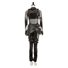 Rumi Mira Zoey Tenue Noire en Cuir Cosplay Costume